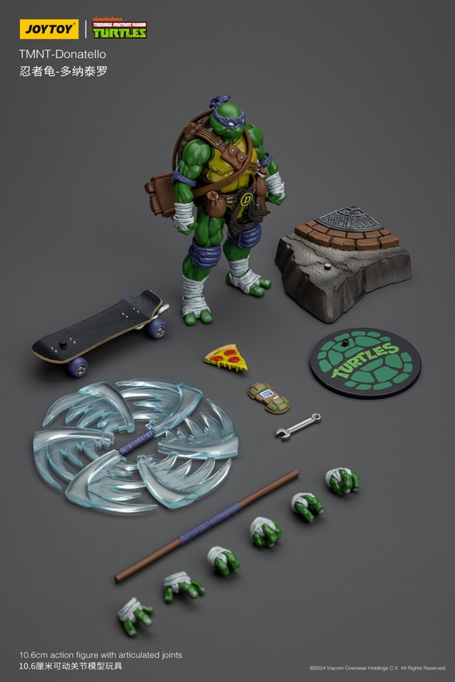 Donatello 1/18 Scale | Teenage Mutant Ninja Turtles | Joy Toy