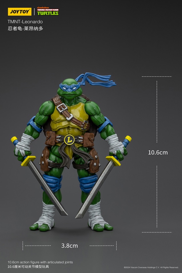 Leonardo 1/18 Scale | Teenage Mutant Ninja Turtles | Joy Toy