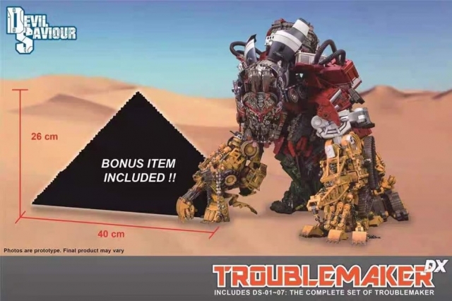 Troublemaker DX Combiner Set of 8 | Devil Saviour Construction Combiner