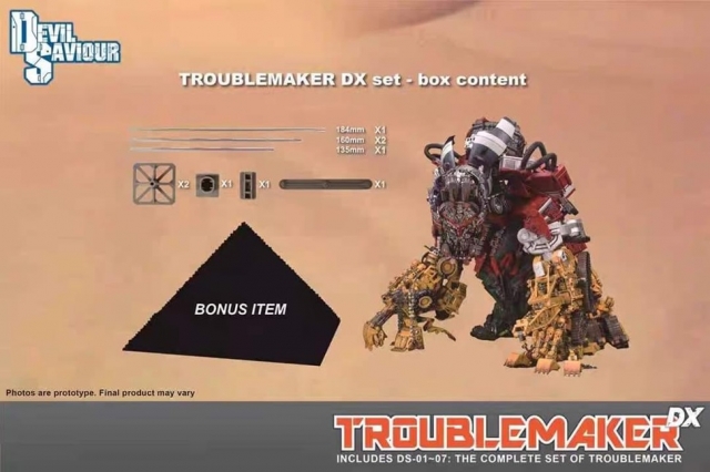 Troublemaker DX Combiner Set of 8 | Devil Saviour Construction Combiner