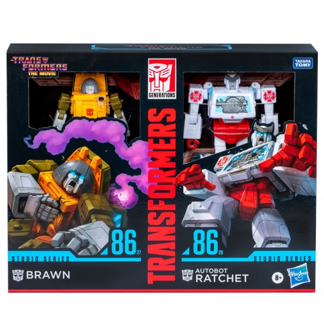 86-27 Brawn and 86-28 Autobot Ratchet 2-Pack Deluxe Class | Transformers Studio Series | Transformers: The Movie 86