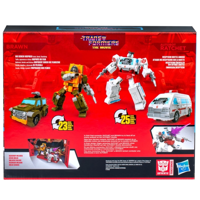 86-27 Brawn and 86-28 Autobot Ratchet 2-Pack Deluxe Class | Transformers Studio Series | Transformers: The Movie 86