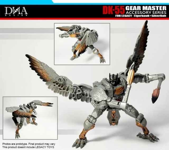 DK-55 Upgrade Kit for Transformers: Legacy United Leader Tigerhawk and Voyager Silverbolt | Dna Design | Upgrade Kit