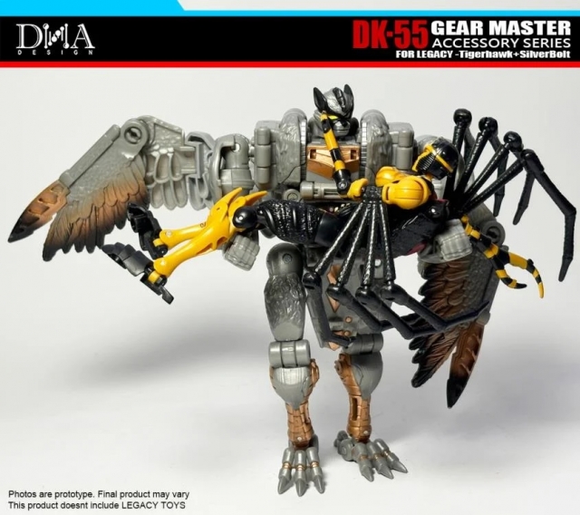 DK-55 Upgrade Kit for Transformers: Legacy United Leader Tigerhawk and Voyager Silverbolt | Dna Design | Upgrade Kit