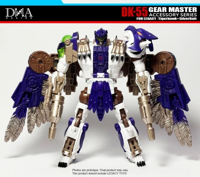DK-55 Upgrade Kit for Transformers: Legacy United Leader Tigerhawk and Voyager Silverbolt | Dna Design | Upgrade Kit