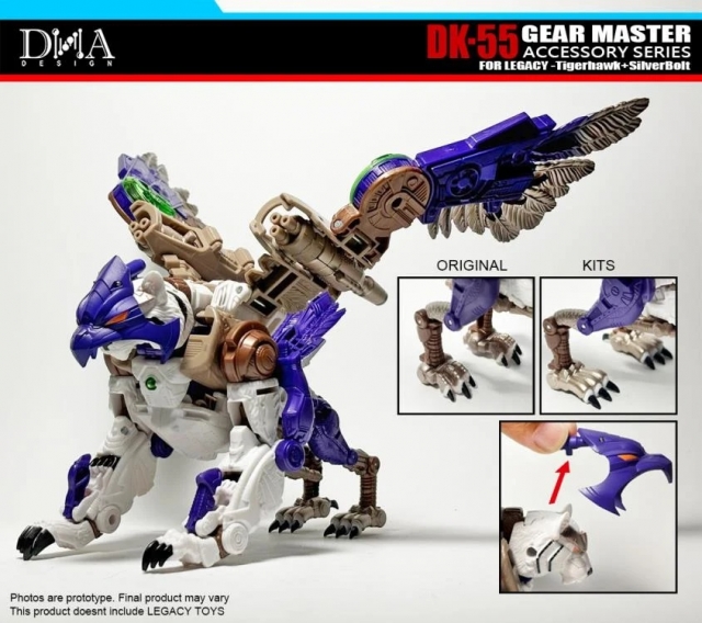 DK-55 Upgrade Kit for Transformers: Legacy United Leader Tigerhawk and Voyager Silverbolt | Dna Design | Upgrade Kit
