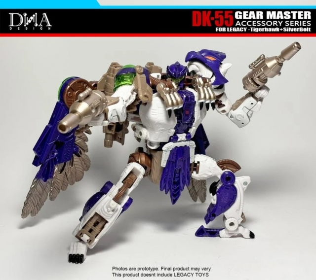 DK-55 Upgrade Kit for Transformers: Legacy United Leader Tigerhawk and Voyager Silverbolt | Dna Design | Upgrade Kit