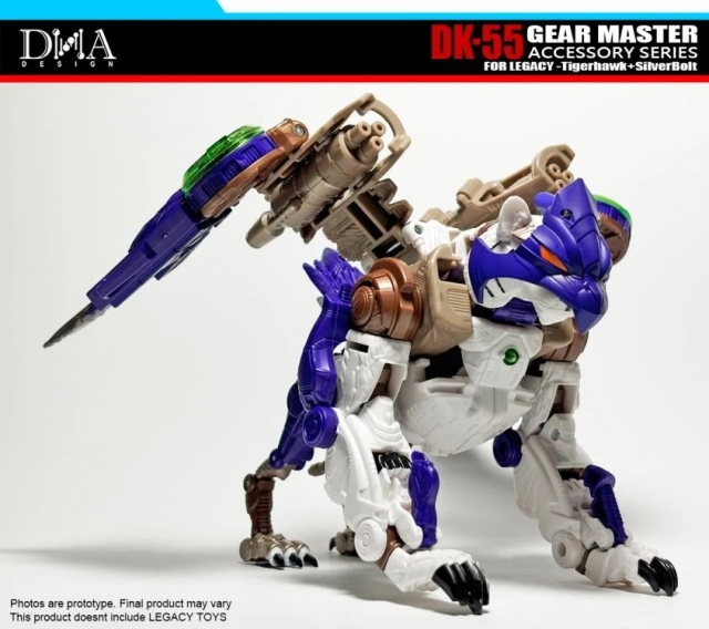 DK-55 Upgrade Kit for Transformers: Legacy United Leader Tigerhawk and Voyager Silverbolt | Dna Design | Upgrade Kit
