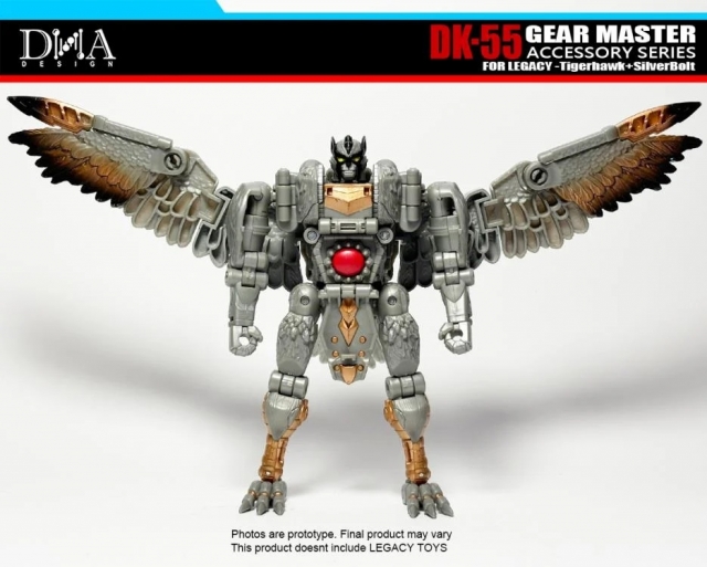 DK-55 Upgrade Kit for Transformers: Legacy United Leader Tigerhawk and Voyager Silverbolt | Dna Design | Upgrade Kit