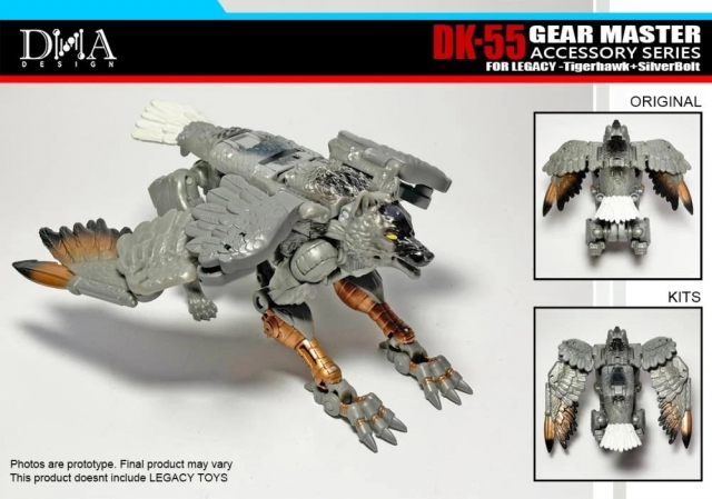 DK-55 Upgrade Kit for Transformers: Legacy United Leader Tigerhawk and Voyager Silverbolt | Dna Design | Upgrade Kit