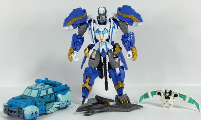 Star Raider Thundertron, Star Raider Nightstrike, Infernac Universe Calcitron Set of 3 Leader Class | Transformers: Legacy United