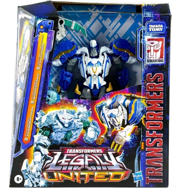Star Raider Thundertron, Star Raider Nightstrike, Infernac Universe Calcitron Set of 3 Leader Class | Transformers: Legacy United