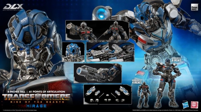 Mirage DLX Scale Collectible Figure | Transformers: Rise Of The Beasts | threezero