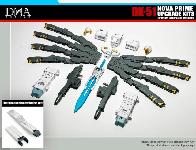 DK-51 Upgrade Kit for Transformers: Legacy Evolution Leader Class Nova Prime | Dna Design | Upgrade Kit