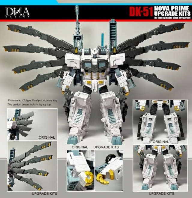 DK-51 Upgrade Kit for Transformers: Legacy Evolution Leader Class Nova Prime | Dna Design | Upgrade Kit