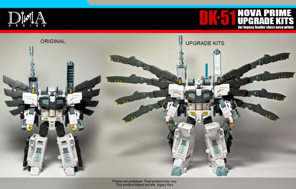 DK-51 Upgrade Kit for Transformers: Legacy Evolution Leader Class Nova Prime | Dna Design | Upgrade Kit