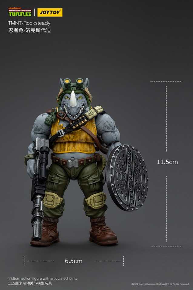 Rocksteady 1/18 Scale | Teenage Mutant Ninja Turtles | Joy Toy