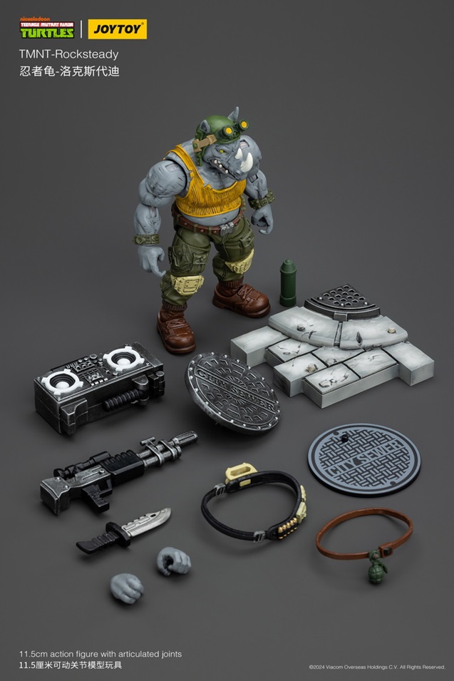 Rocksteady 1/18 Scale | Teenage Mutant Ninja Turtles | Joy Toy