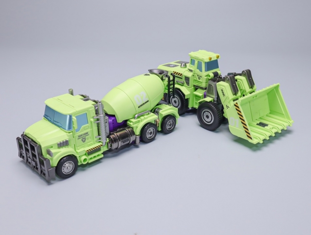 GLA-01 and GLA-02 Set of 2 | Heavy Duty Builder | Mecha Invasion Giant Legion Combiner