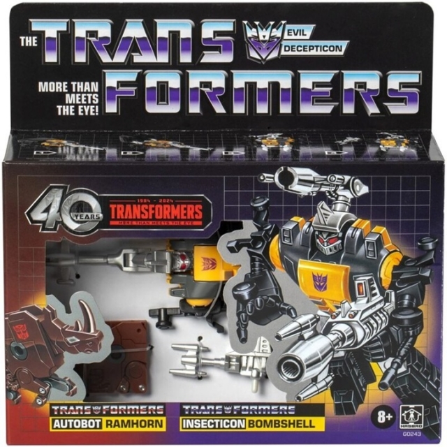 Bombshell and Ramhorn Set of 2 | Transformers the Movie | Transformers G1 Retro Reissues