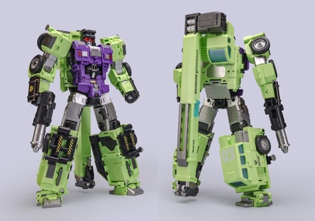 GLA-03 and GLA-04 Set of 2 | Heavy Duty Builder | Mecha Invasion Giant Legion Combiner