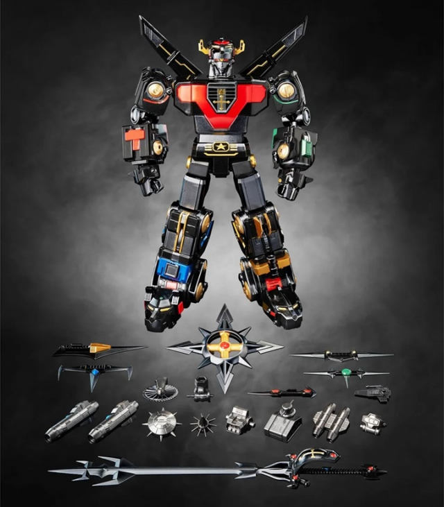 Voltron Black and Gold Edition ROBO-DOU | Voltron: Defender of the Universe | threezero