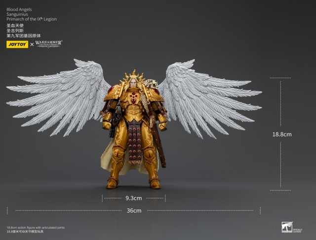 Blood Angels Sanguinius, Primarch of the IXth Legion 1/18 Scale | Warhammer: The Horus Heresy | Joy Toy