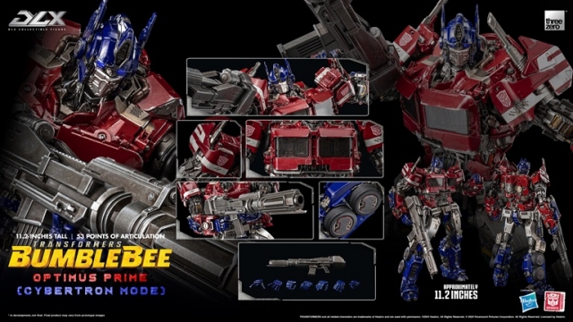 Optimus Prime (Cybertron Mode) DLX Scale Collectible Figure | Transformers Transformers: Bumblebee | threezero