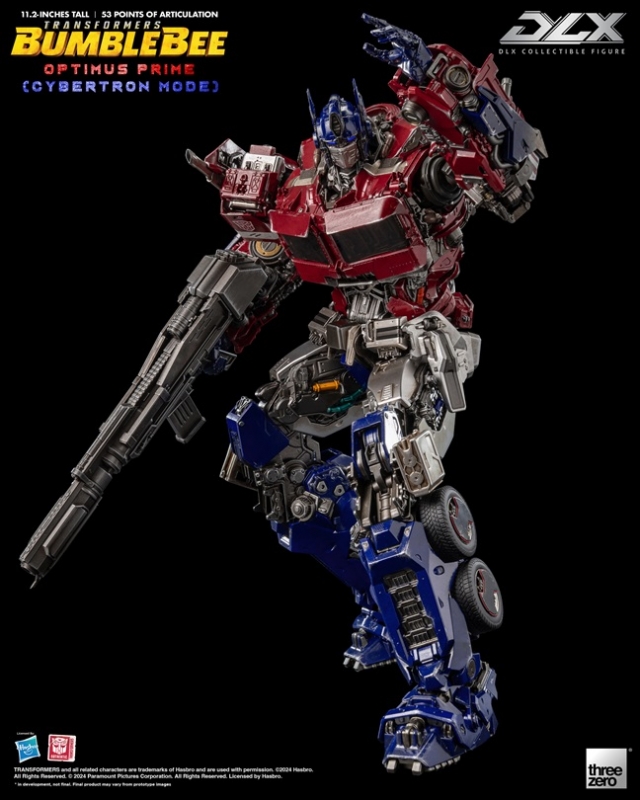 Optimus Prime (Cybertron Mode) DLX Scale Collectible Figure | Transformers Transformers: Bumblebee | threezero