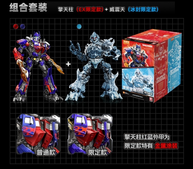 Optimus Prime EX and Megatron Frozen Armor Set of 2 Classic Class Model Kits | Transformers (2007) | Blokees