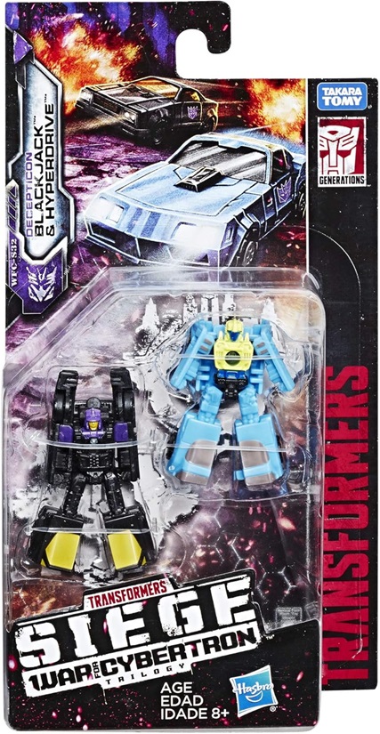 WFC-S32 Decepticon Sports Car Patrol 2-Pack Blackjack and Hyperdrive Micromaster Scale | Transformers Generations War for Cybertron Siege Chapter