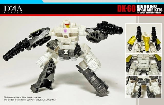 DK-60 Upgrade Kit for Transformers: Legacy United Decepticon Dinoking | Dna Design | Upgrade Kit