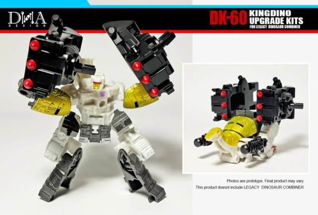 DK-60 Upgrade Kit for Transformers: Legacy United Decepticon Dinoking | Dna Design | Upgrade Kit