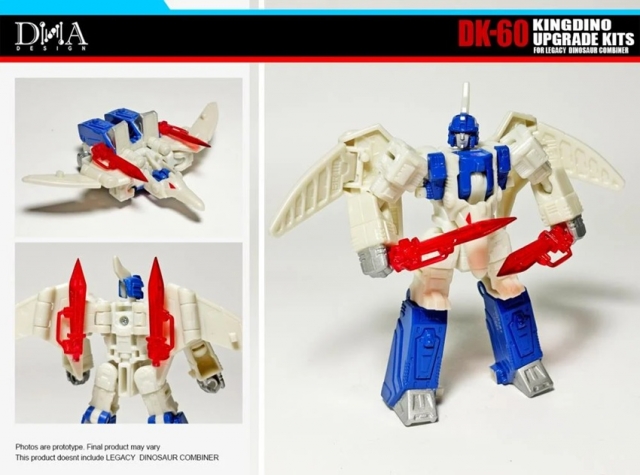 DK-60 Upgrade Kit for Transformers: Legacy United Decepticon Dinoking | Dna Design | Upgrade Kit
