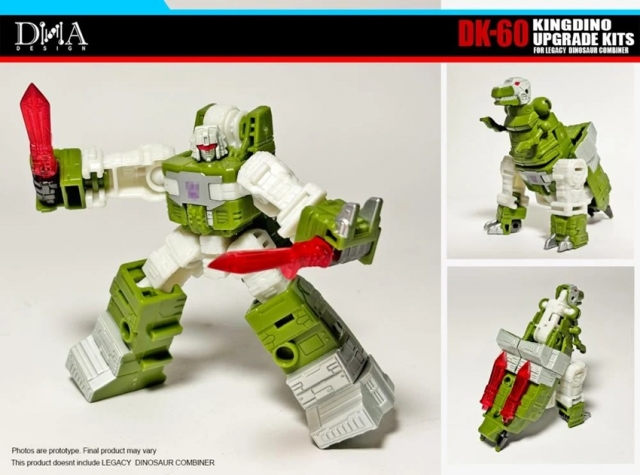 DK-60 Upgrade Kit for Transformers: Legacy United Decepticon Dinoking | Dna Design | Upgrade Kit