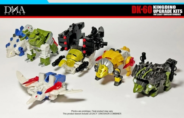 DK-60 Upgrade Kit for Transformers: Legacy United Decepticon Dinoking | Dna Design | Upgrade Kit