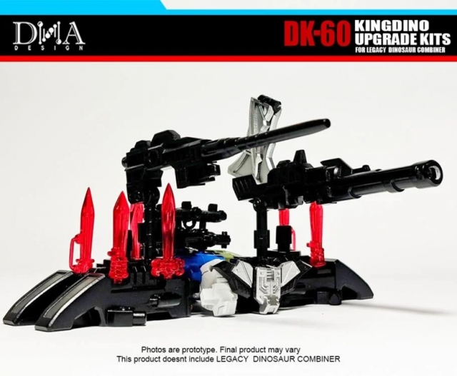 DK-60 Upgrade Kit for Transformers: Legacy United Decepticon Dinoking | Dna Design | Upgrade Kit