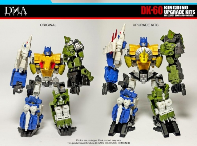 DK-60 Upgrade Kit for Transformers: Legacy United Decepticon Dinoking | Dna Design | Upgrade Kit