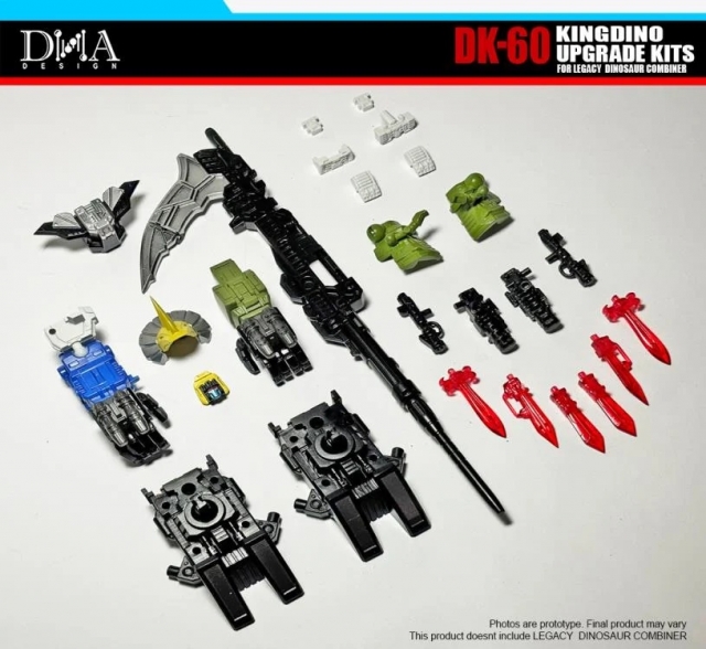 DK-60 Upgrade Kit for Transformers: Legacy United Decepticon Dinoking | Dna Design | Upgrade Kit