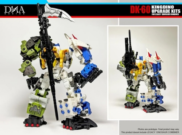 DK-60 Upgrade Kit for Transformers: Legacy United Decepticon Dinoking | Dna Design | Upgrade Kit