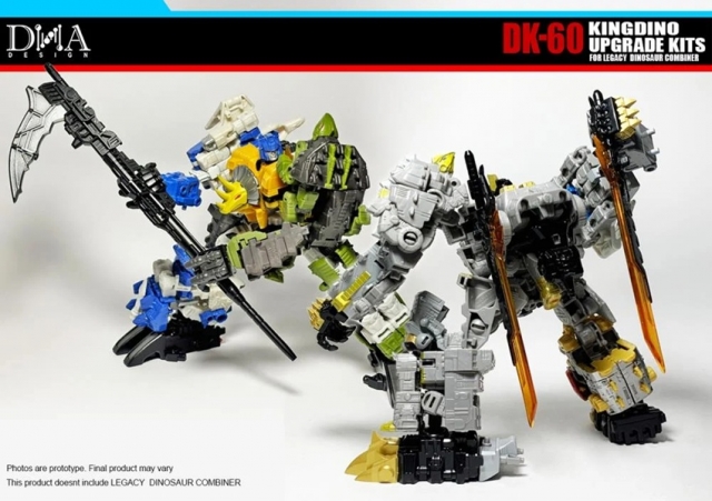 DK-60 Upgrade Kit for Transformers: Legacy United Decepticon Dinoking | Dna Design | Upgrade Kit