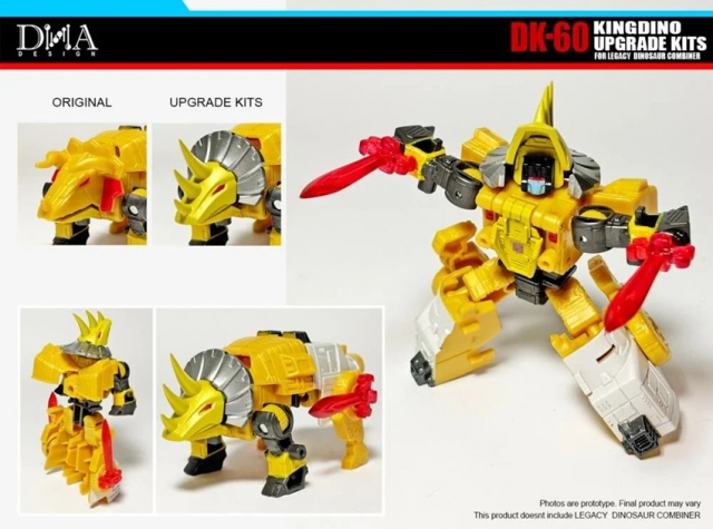 DK-60 Upgrade Kit for Transformers: Legacy United Decepticon Dinoking | Dna Design | Upgrade Kit