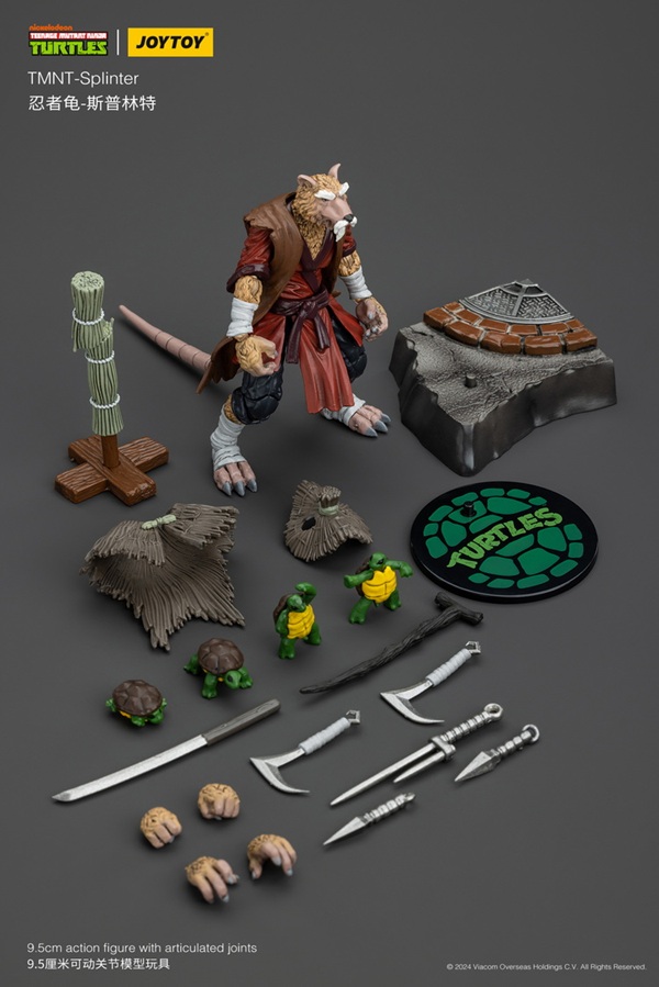 Splinter 1/18 Scale | Teenage Mutant Ninja Turtles | Joy Toy
