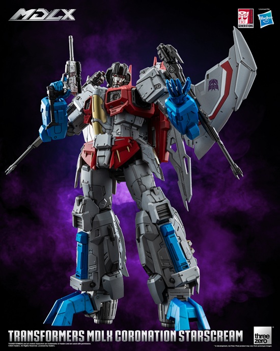 Coronation Starscream MDLX Scale Collectible Figure | Transformers | Threezero