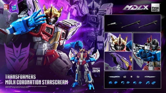 Coronation Starscream MDLX Scale Collectible Figure | Transformers | Threezero