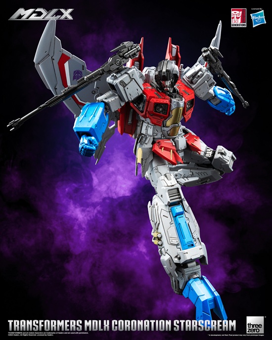 Coronation Starscream MDLX Scale Collectible Figure | Transformers | Threezero