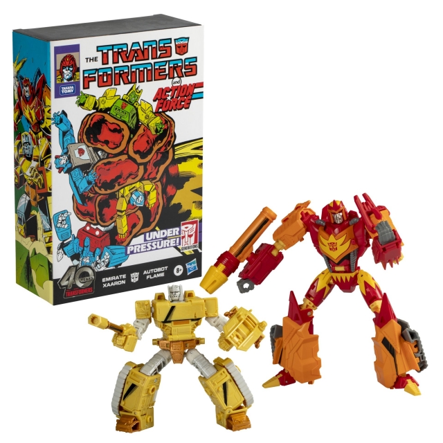 Flame & Emirate Xaaron Comic Edition | Online Exclusive | Transformers Generations 40th Anniversary