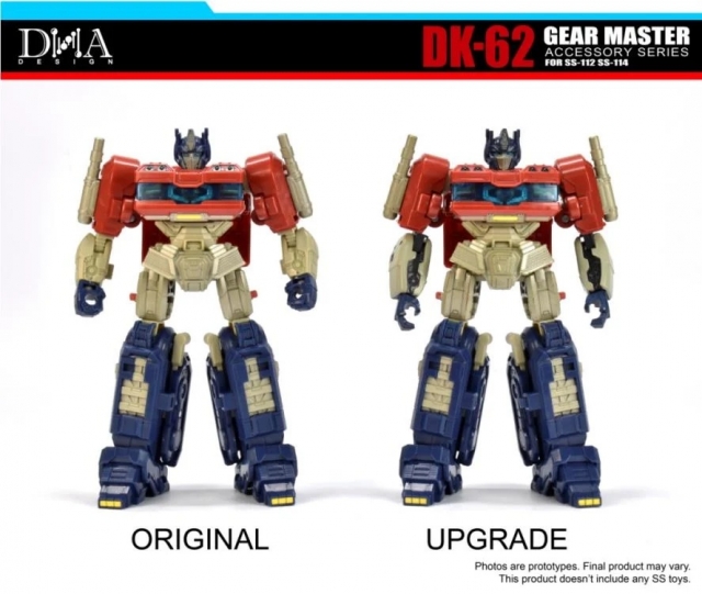 DK-62 Upgrade Kit for Transformers: One Deluxe SS-112 Optimus Prime and Deluxe SS-114 Megatron | Dna Design | Upgrade Kit
