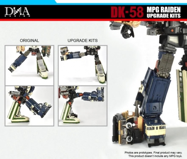 DK-58 Upgrade Kit for Transformers MPG Raiden Combiner | Dna Design | Upgrade Kit