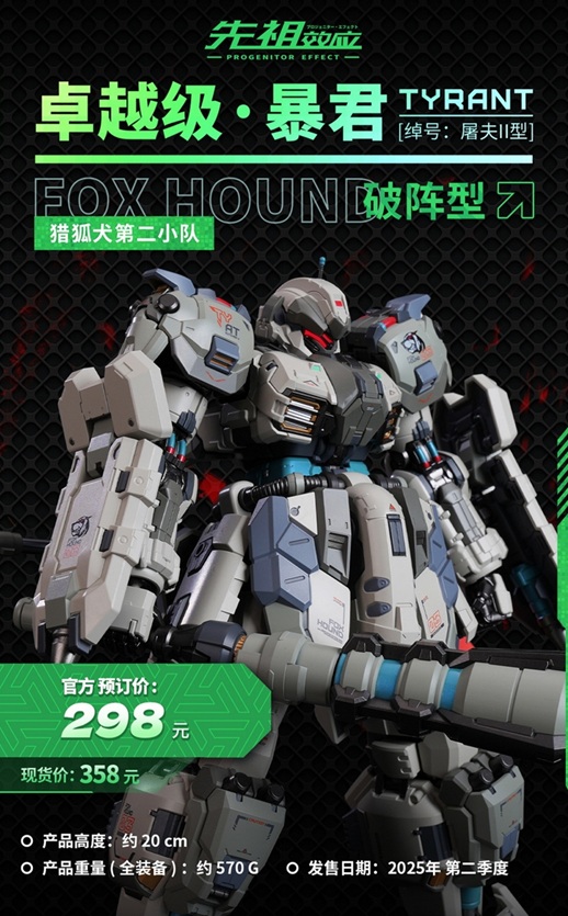 ZY006 Team Foxhound Butcher Mecha Set of 3 Illustrious Class | Progenitor Effect | MoShow Toys